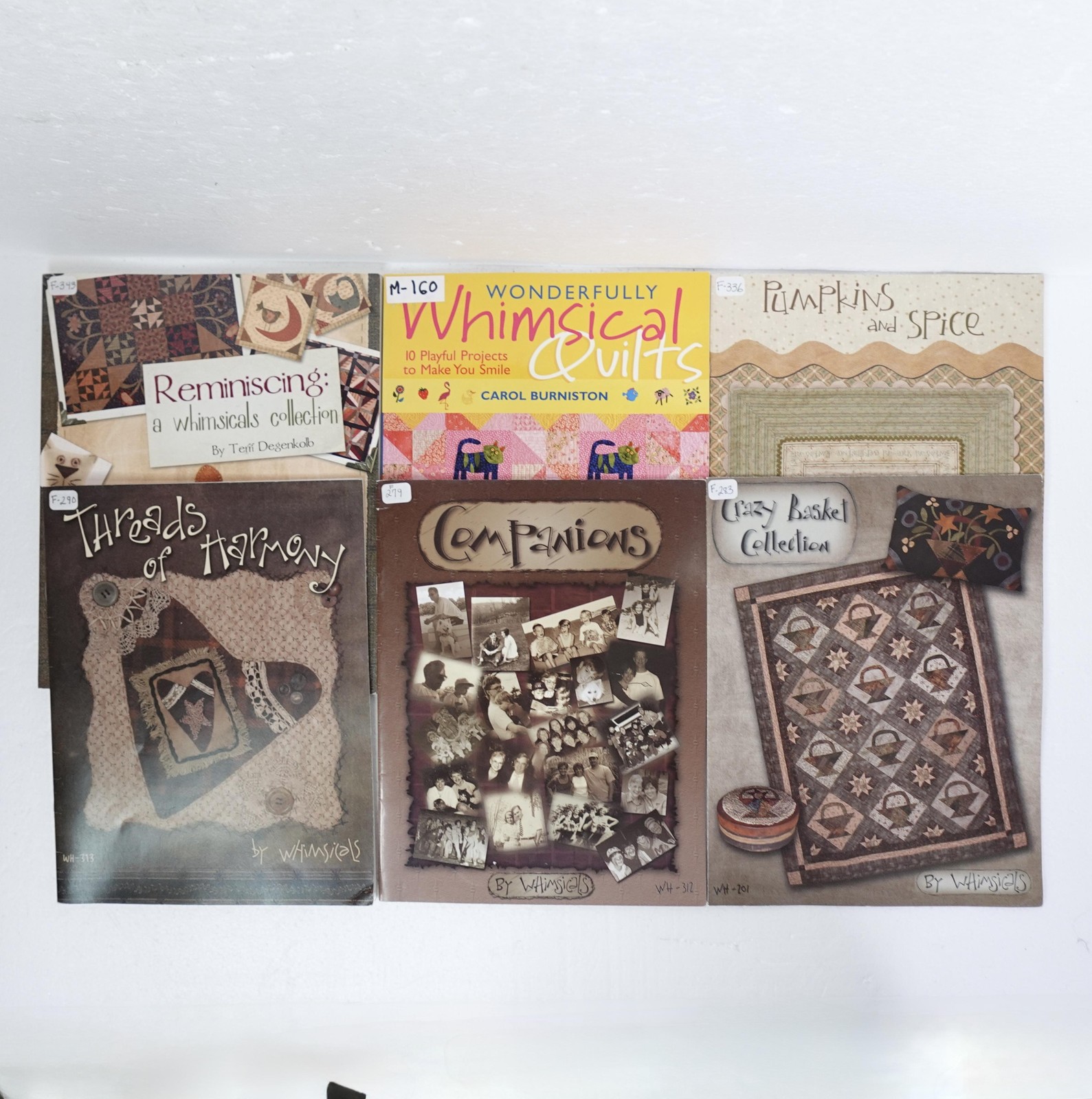 Whimsicals Quilt Pattern Book Lot 6 Reminiscing Pumpkins Spice Companions Set