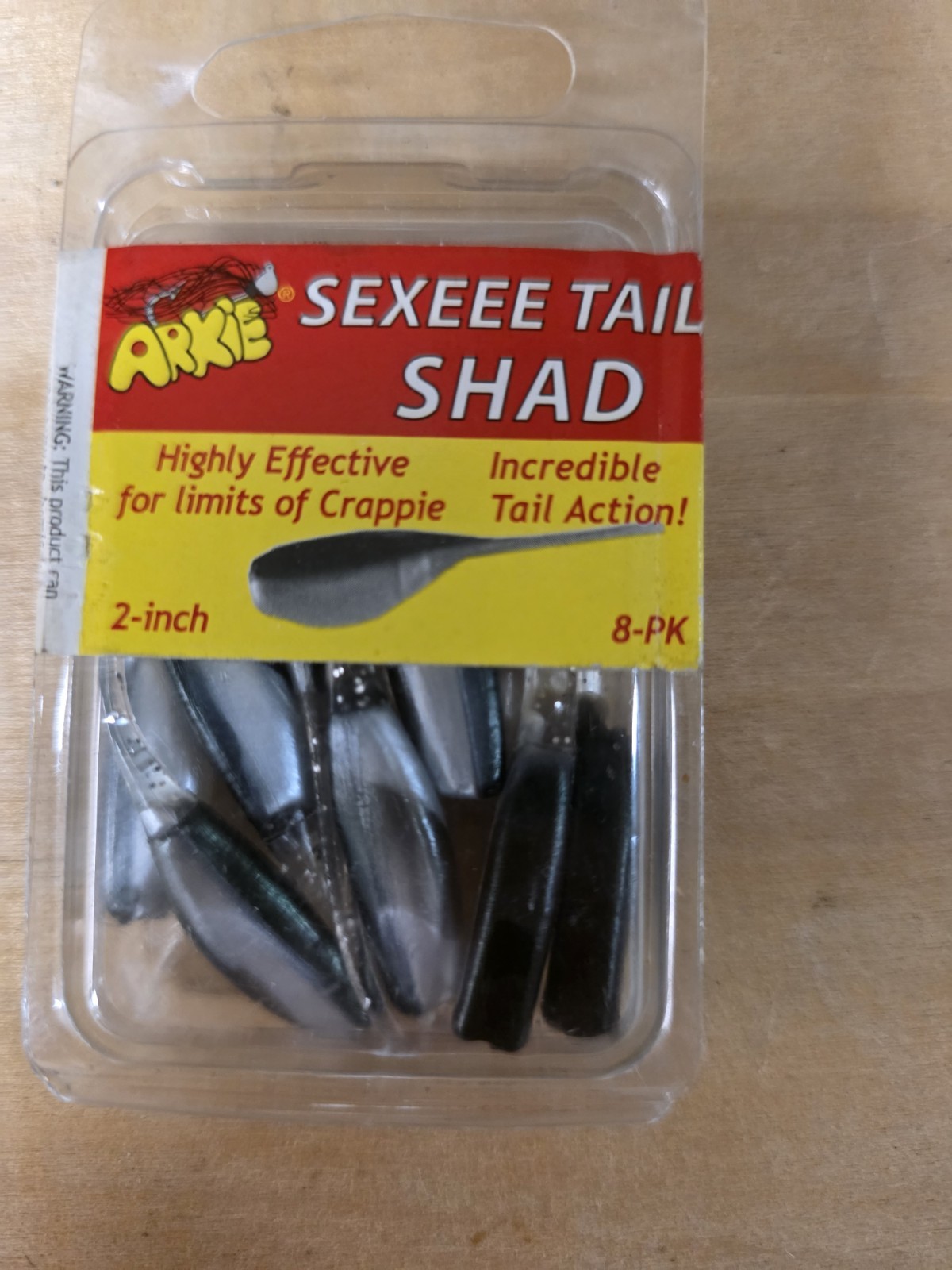 Arkie Sexeee Tail Shad Tennes Shad 8-Pack Fishing Lure Bait Tackle STS-6