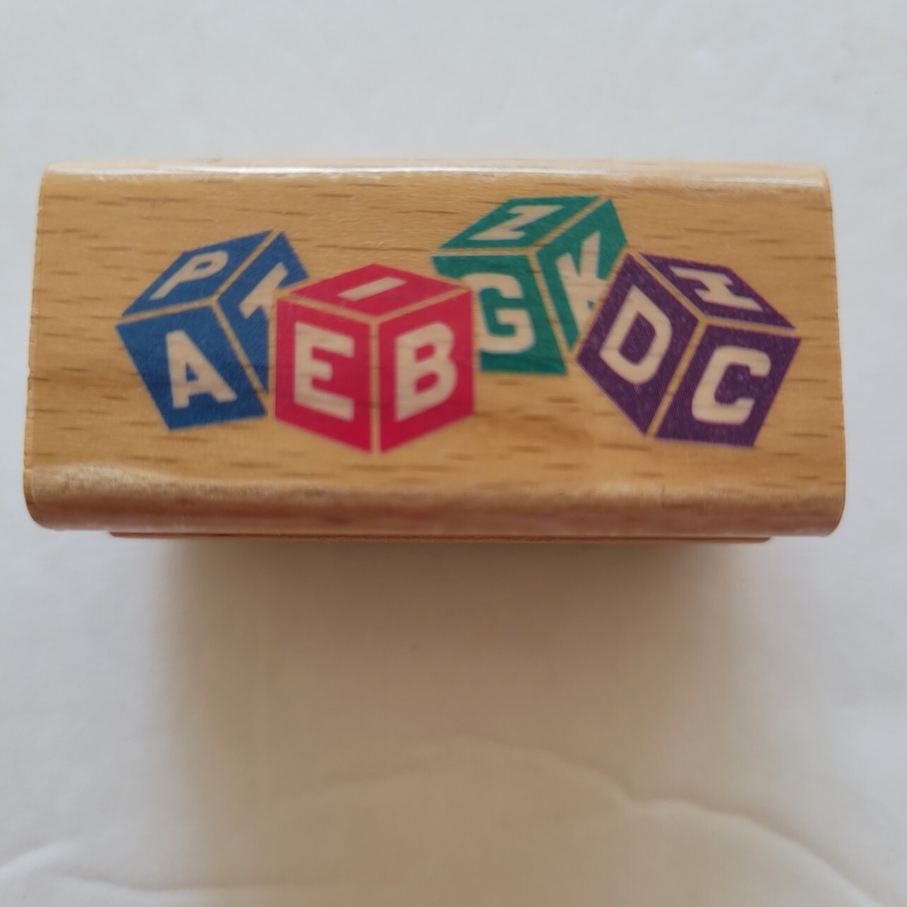 ABC Border Mounted Rubber Stamp