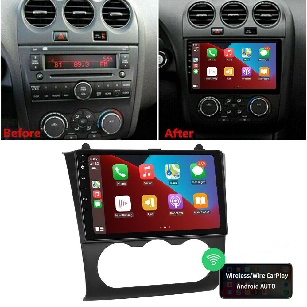For 2008-12 Nissan Altima Teana Android 11 Car Radio GPS Stereo Wireless Carplay