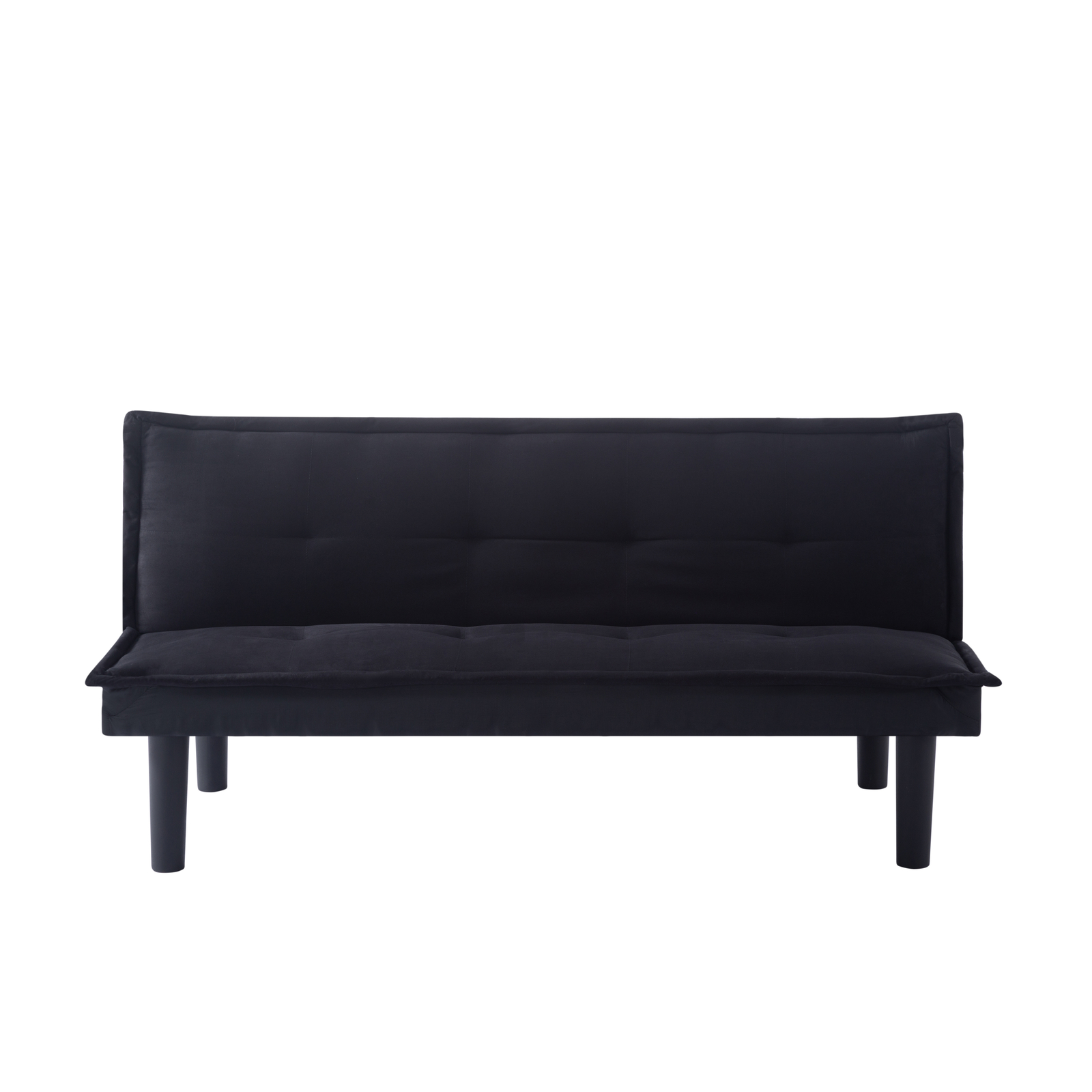 63in Adjustable Futon Sofa Bed Faux Suede Upholstered Modern Sleeper Couch Futon