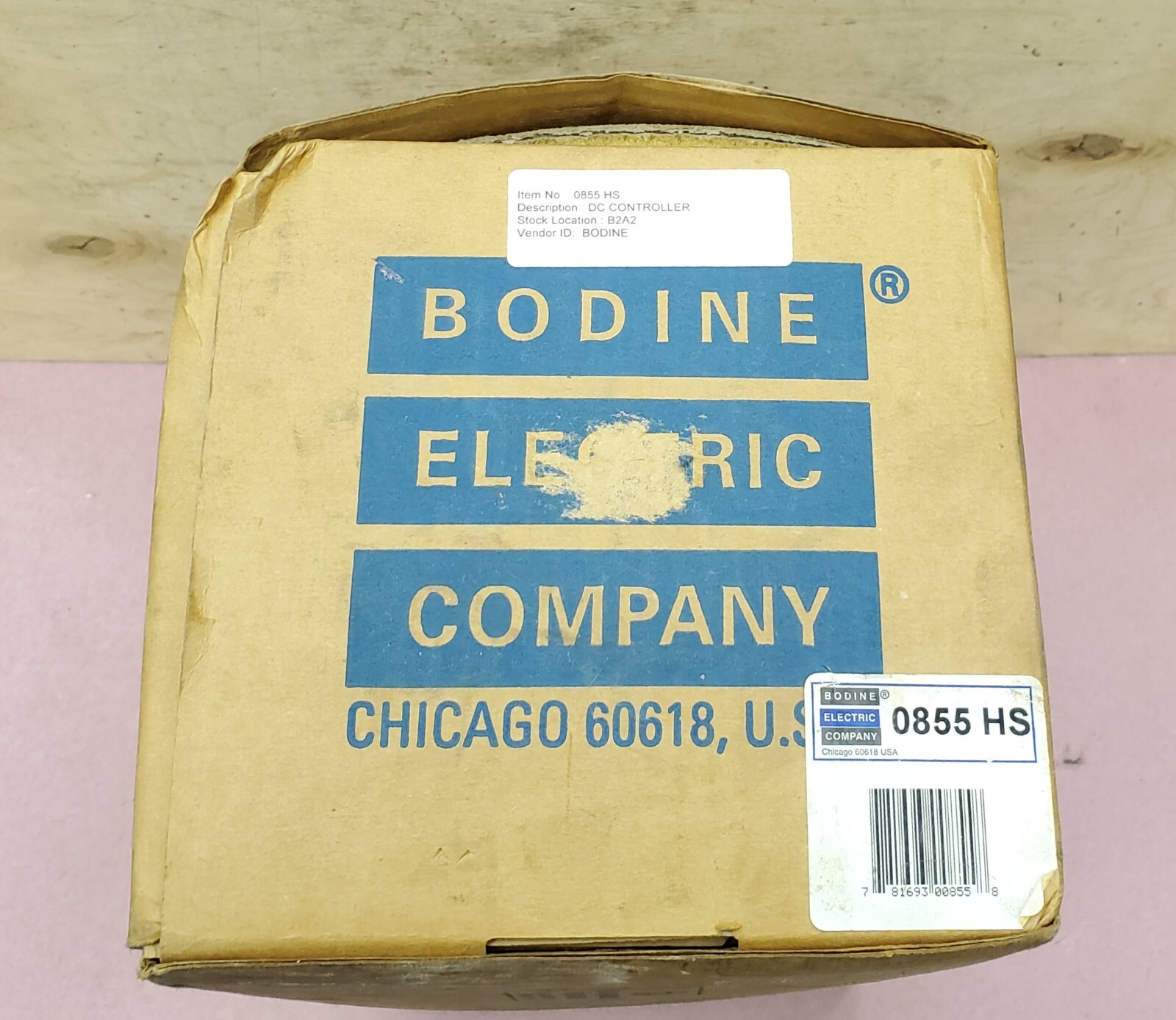 Bodine Electric Model 855 HS DC Adjustable Speed/Torque Control - NEW in Box