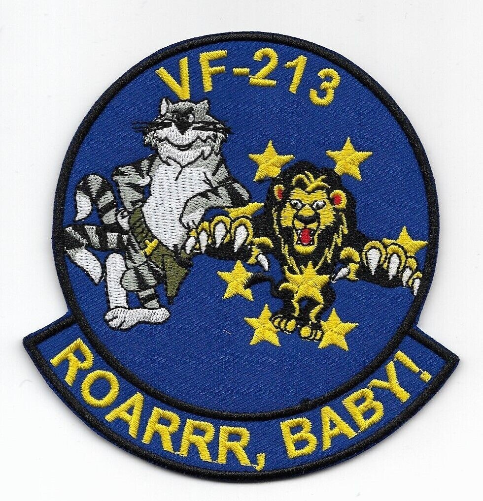 US Navy F-14 Tomcat VF-213 "Roarrr, Baby!" patch.