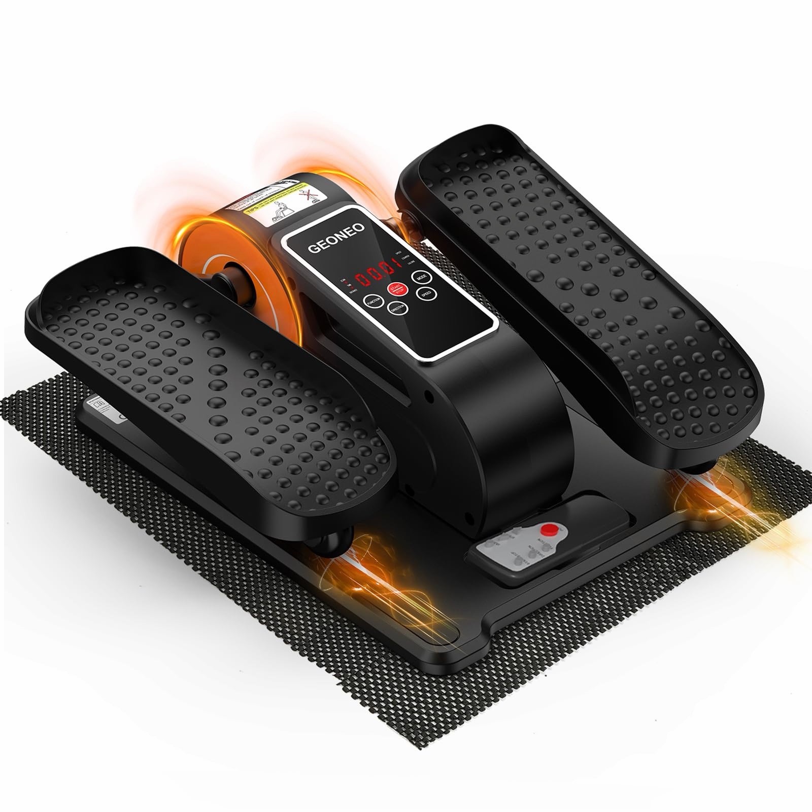 Under Desk Elliptical 12-Speed Remote, Quiet Compact Leg Exerciser for Seniors