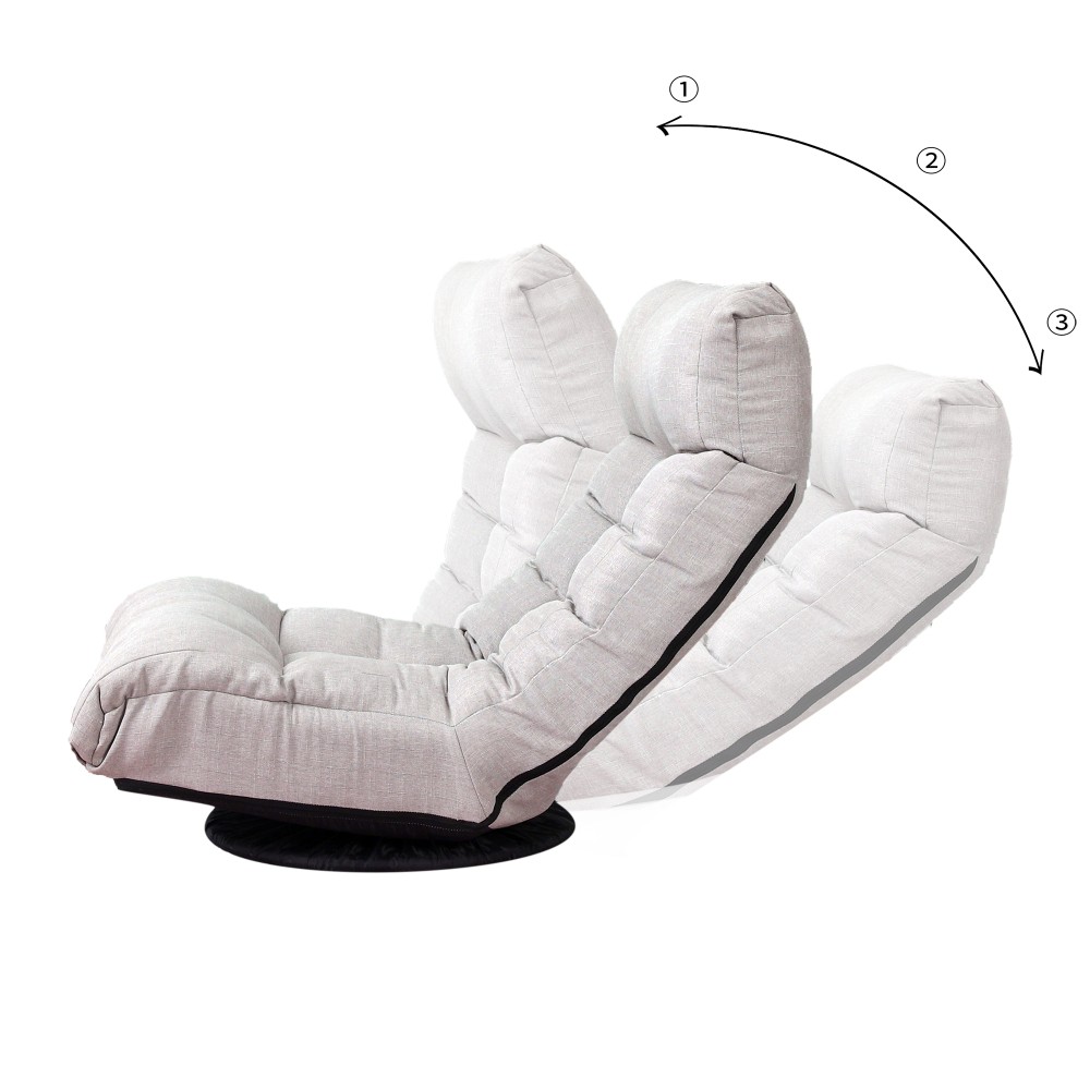 Lazy Sofa Balkon Freizeitstuhl Einzelsofa klappbar Relaxsessel mit Fußstütze-