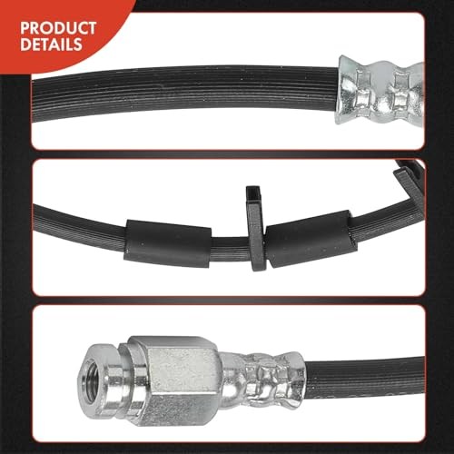 Front Driver Side Brake Hydraulic Hose Compatible with Dodge Models - Ram