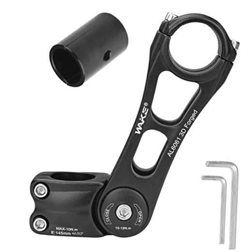 Bike Stem Universal 31.8mm and 25.4mm Adjustable ± 90 Degree 90mm 110mm 145mm