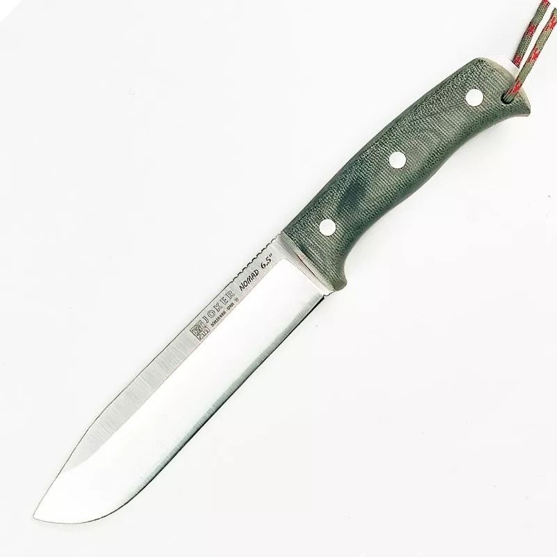 Joker Nomad Fixed Knife Bohler N695 Steel Blade Green Micarta Handle - CV137