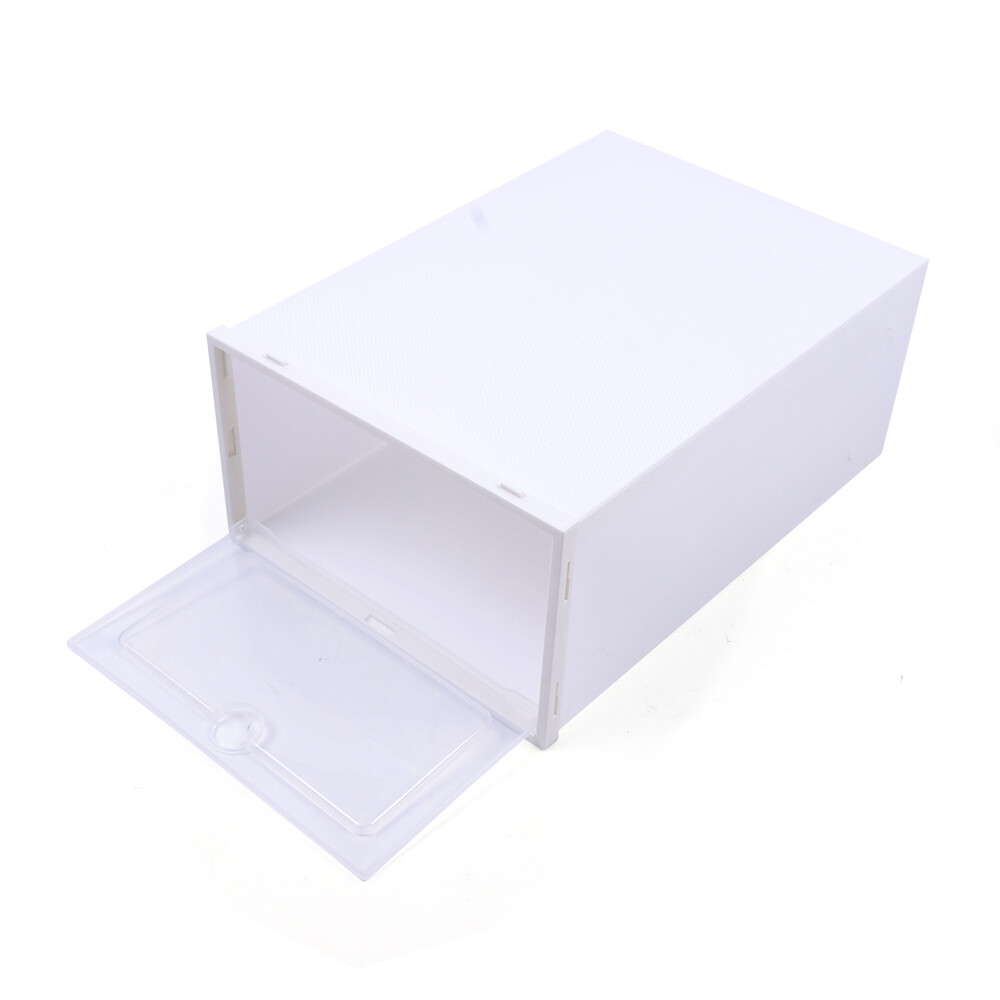 20/24Pcs Foldable Plastic Transparent Shoe Box Storage Clear Stackable Organizer