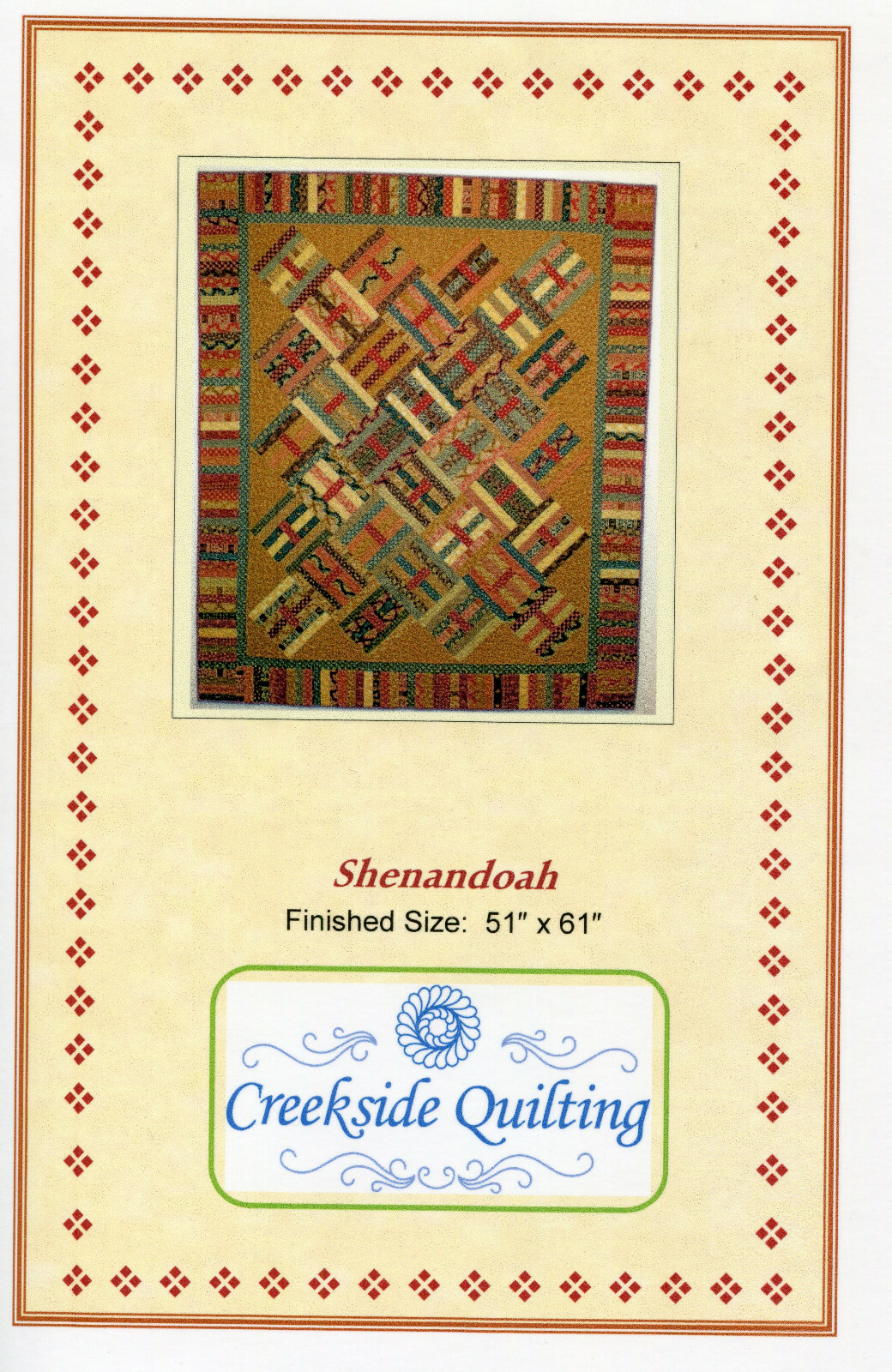 "Shenandoah" Quilt pattern by Creekside Quilting