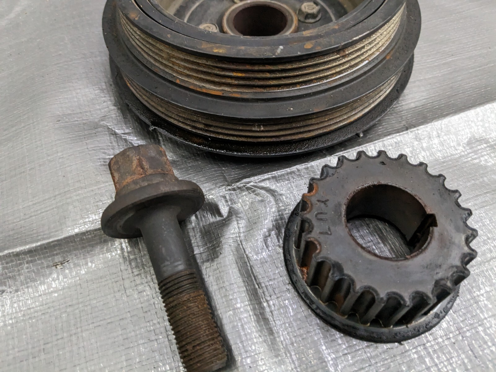'96-'05 Miata all (3) crank pulley, Key & Crank bolt kit-FREE SHIPPING 97NB12k