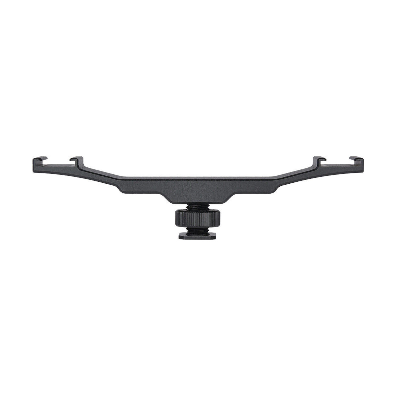 New Double Cold Shoe Bracket Holder Adapter For DSLR Camera Fill Light Mic