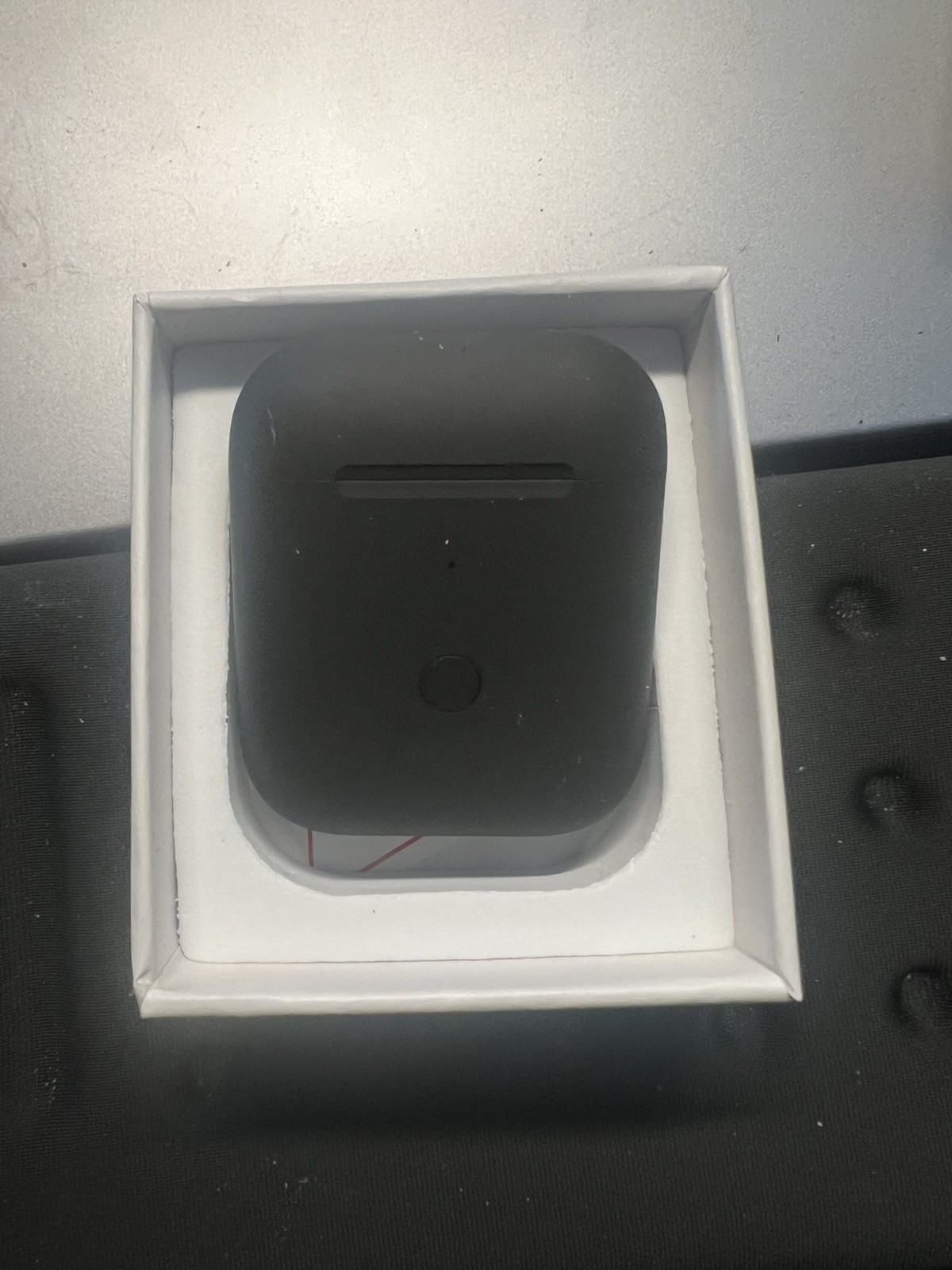 Black color Replacement Case For Airpods 2nd Generation