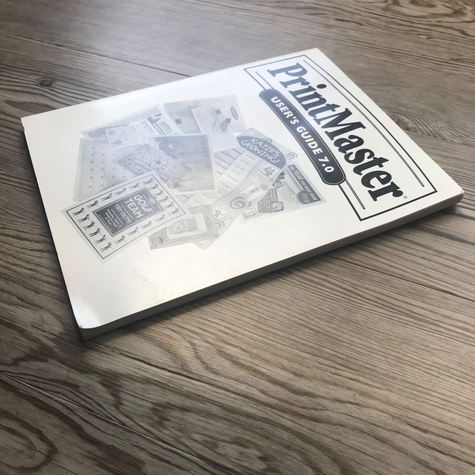 Printmaster User Guide 7.0 Paperback Manual Book Mindscape