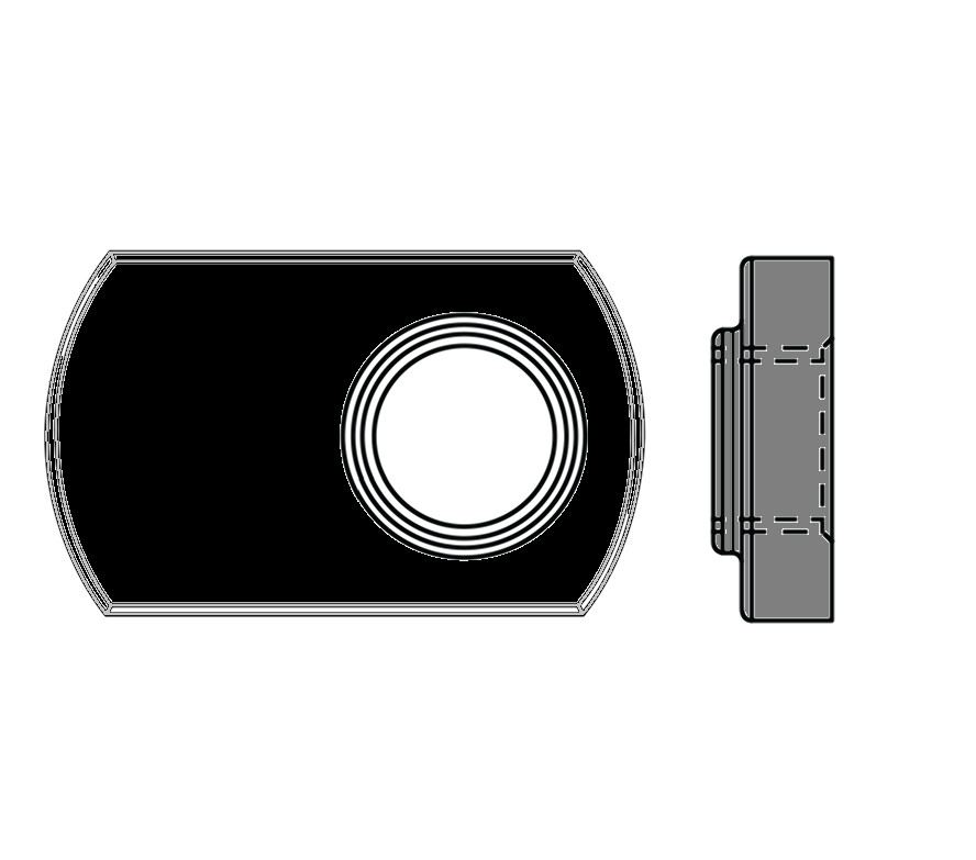 100pcs Slide-in | T-Nut | Offset Thread 5/16-18 Tap compatible with 80/20 3278