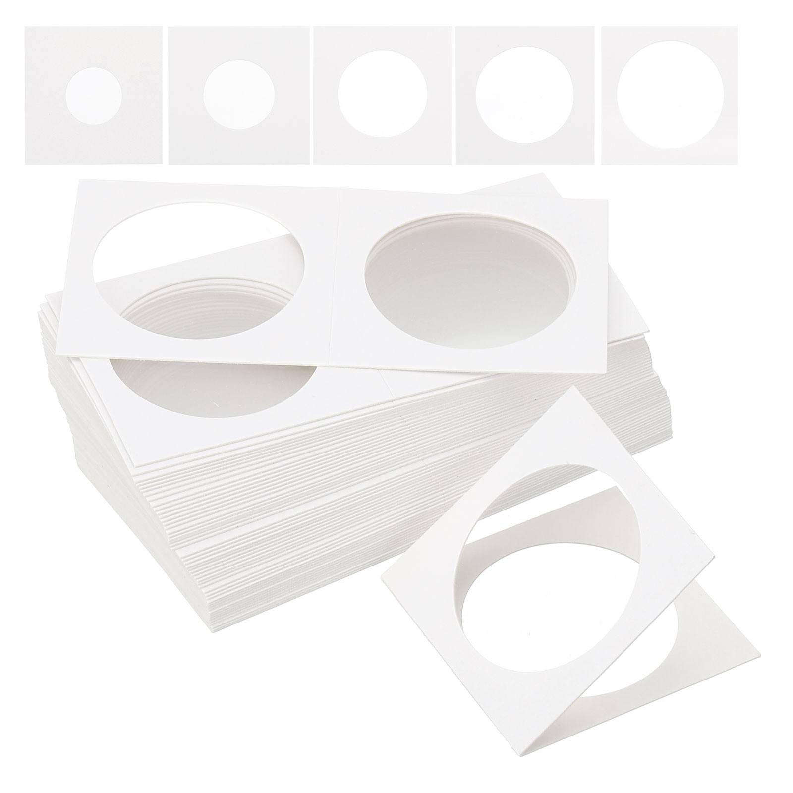 x250 20.5-40mm Car Coin Purse, 2x2 Flip, White