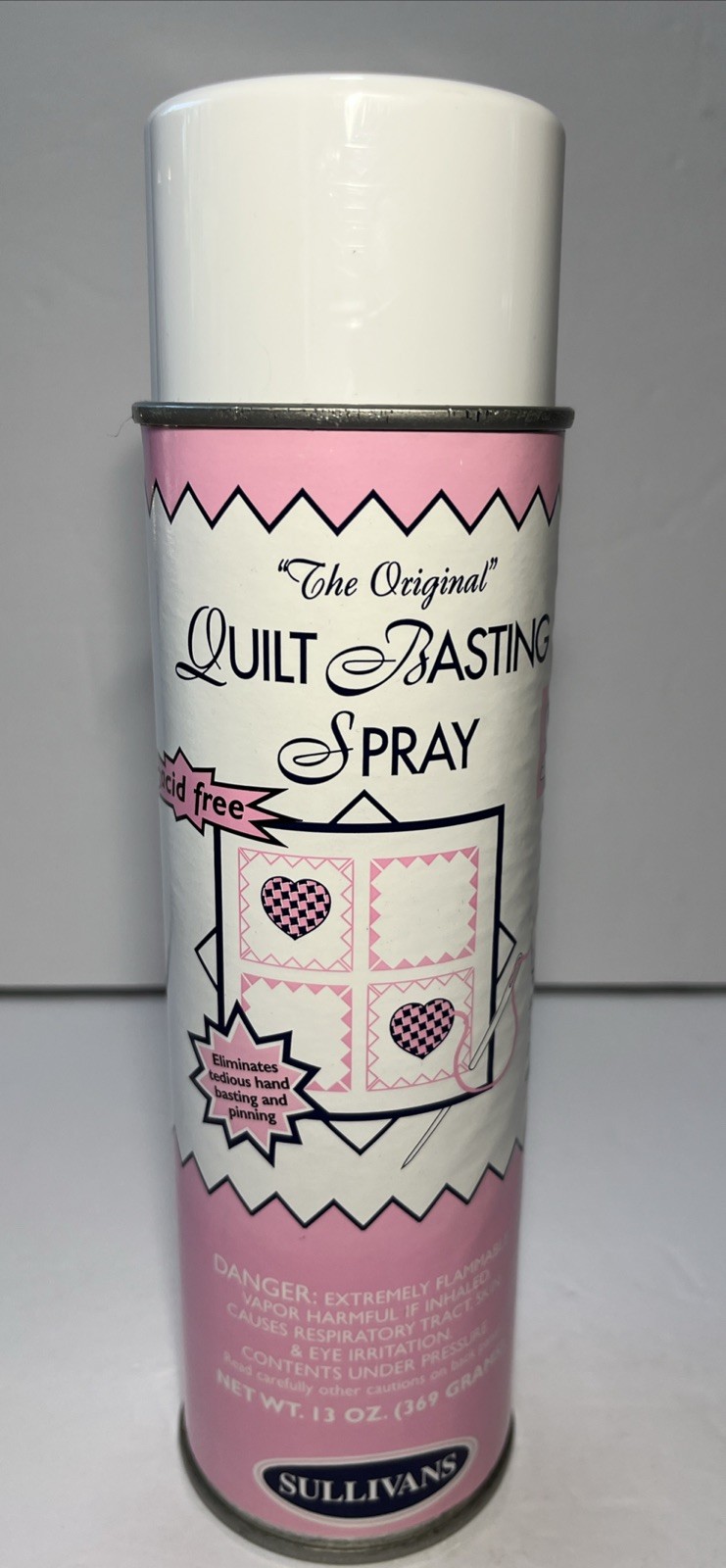 SULLIVANS The Original Quilt Basting Spray-13oz Made in USA NEW OLD STOCK