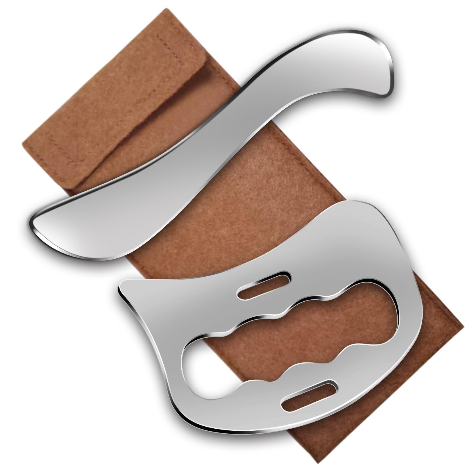 Muscle Scraper Tool Stainless Steel Body Gua Sha Set Scraping Tool Physical T...