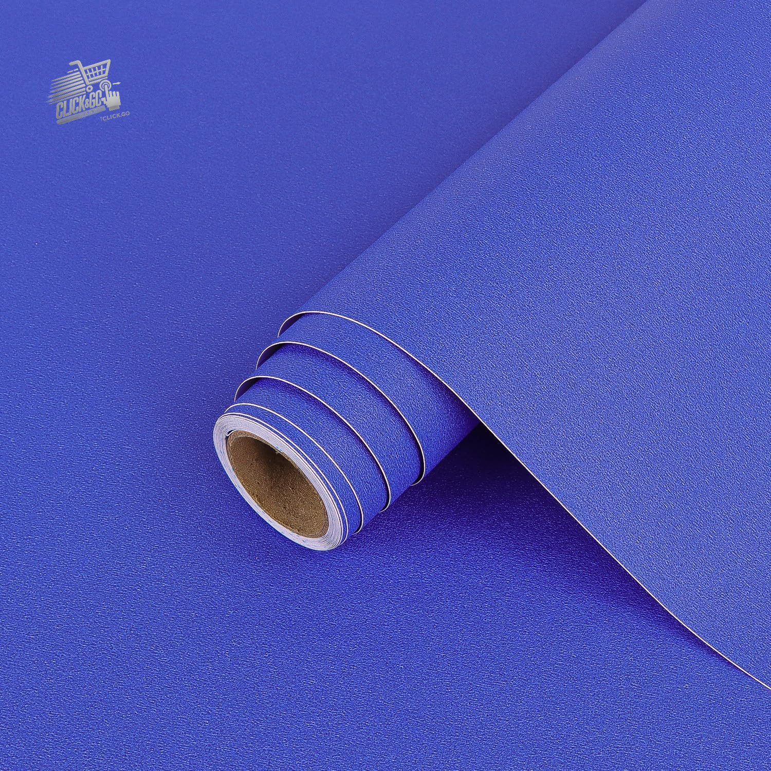 Arthome Furniture Adhesive Film, 44cmx6M Matte Blue Sapphire Wallpaper, A