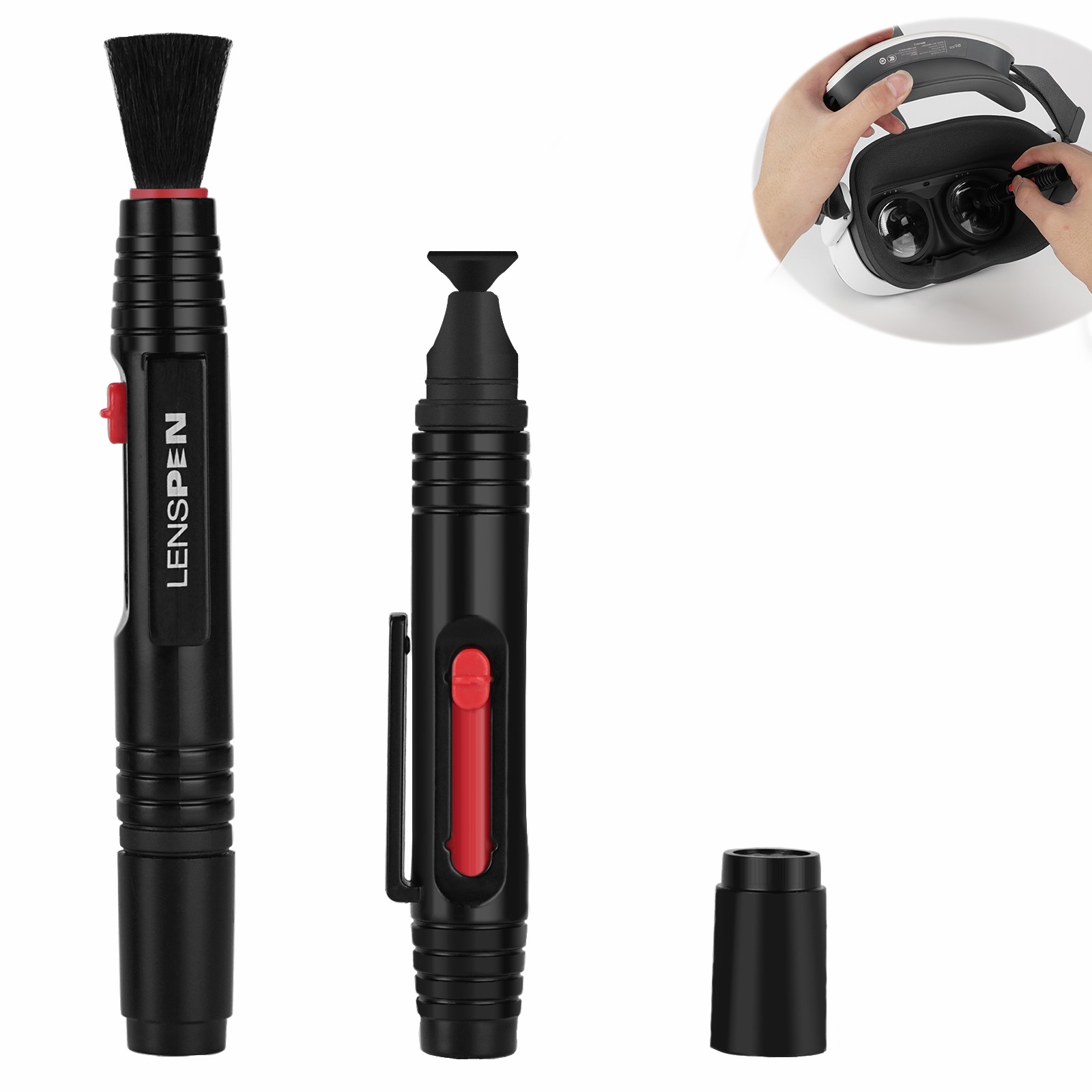 Geekria 2 Pack Clean VR Lens Cleaning Pen Compatible with Meta Quest 3