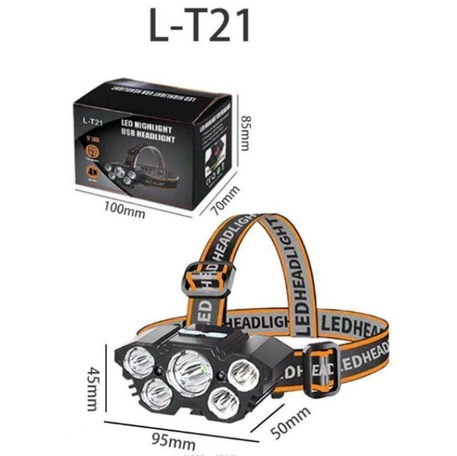 2Packs 25000LM LED HEADLAMP Rechargeable Headlight Zoomable Head Torch Lamp**--*