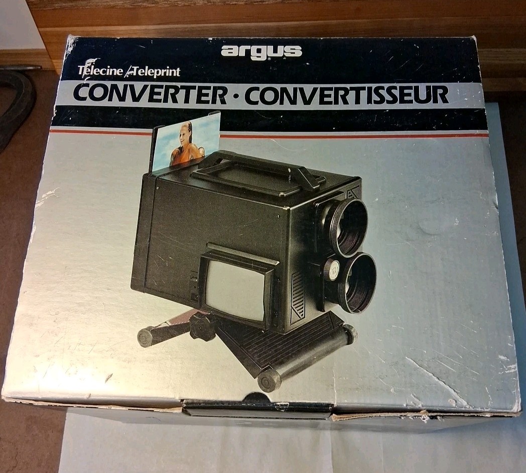 Argus Telecine/Teleprint Converter Transfers Photos,slides To Videotape VS617N