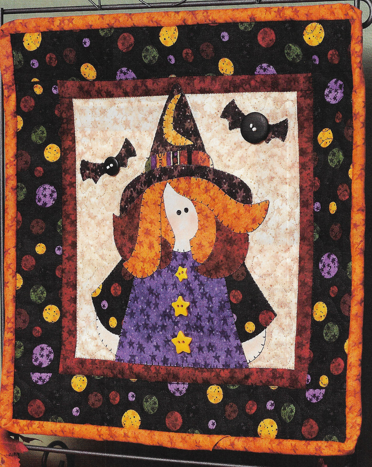 Miss Witchy Wall Quilt quilting pattern instructions