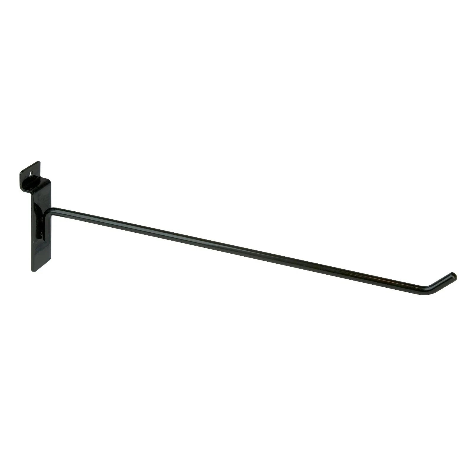 100 pc - 12" Black Slatwall Hooks Heavy Duty Metal Slat Board Display Pegs -Used