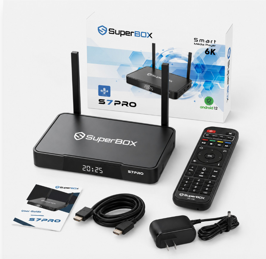 MediaPlayer with all channel 2026 SuperBox S7PRO VS vSeeBox 6pro Streaming TvBox