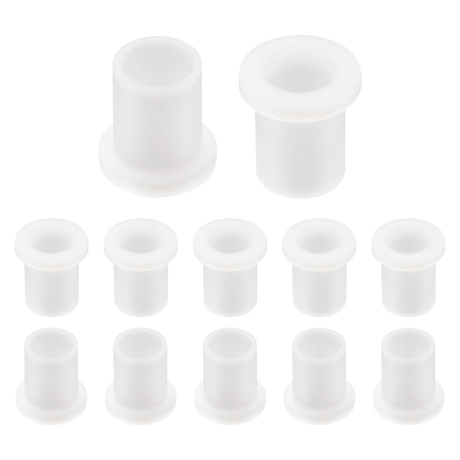 12pcs Flanged Sleeve Bearings ID 4.7mm x OD 6mm x Length 8.5mm, White