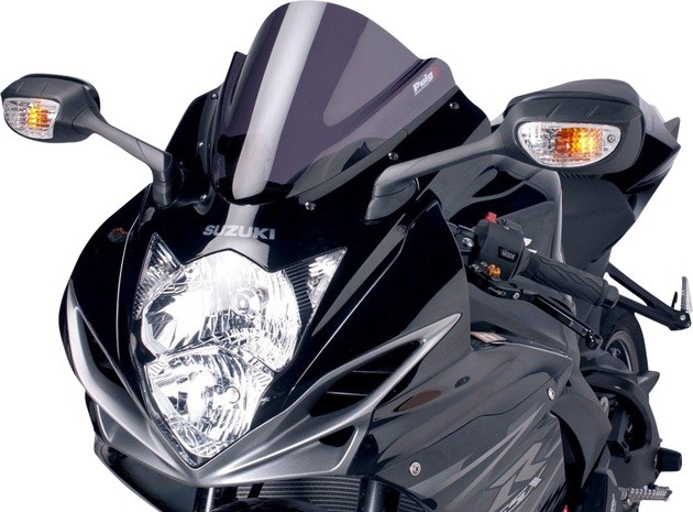 Puig 3mm Z Racing Windscreen Dark Smoke for Suzuki GSX-R600/GSX-R750 2011-2026