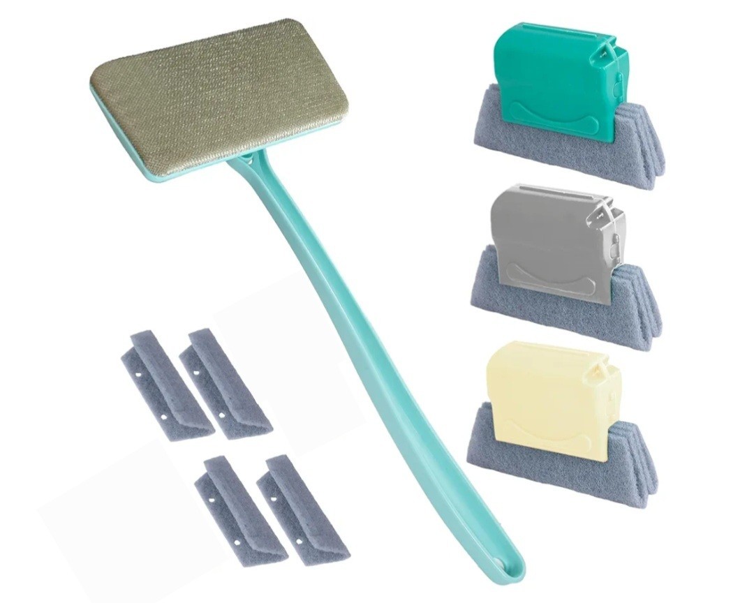 Window Screen Cleaner & Track Cleaning Kit – Mesh Screen Cleaning Brush + 3...