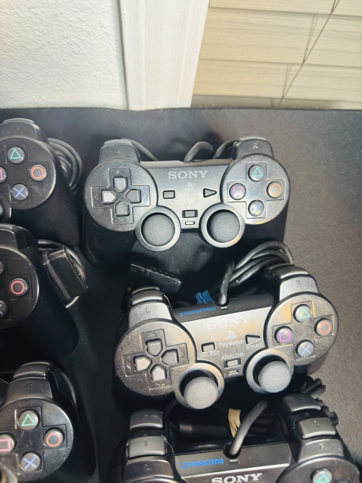 1x OEM Sony PlayStation PS2 Black Dualshock 2 Controller Tested Working