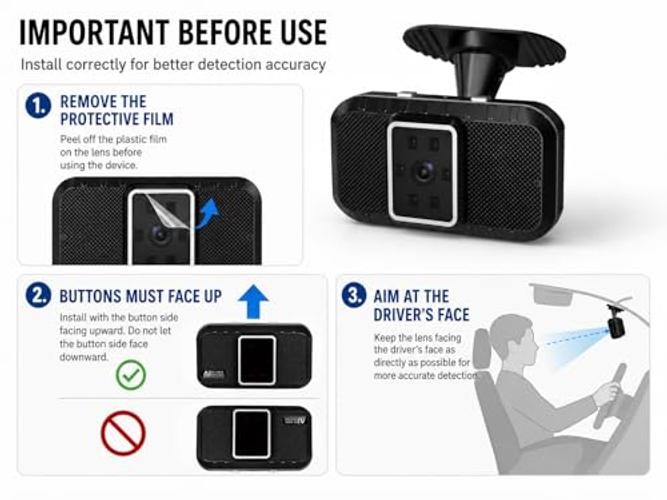 English Version Driver Fatigure Alarm Device with Video GPS Version2