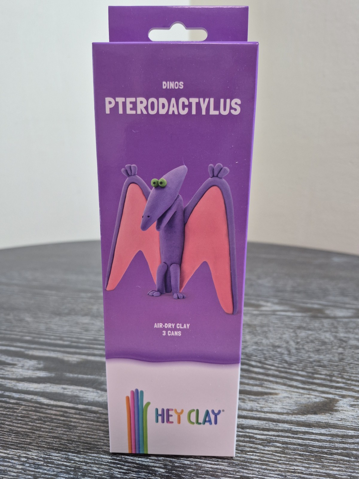 Hey Clay Dinos Pterodactylus Air-Dry Clay Kit – 3-Can Set New Sealed
