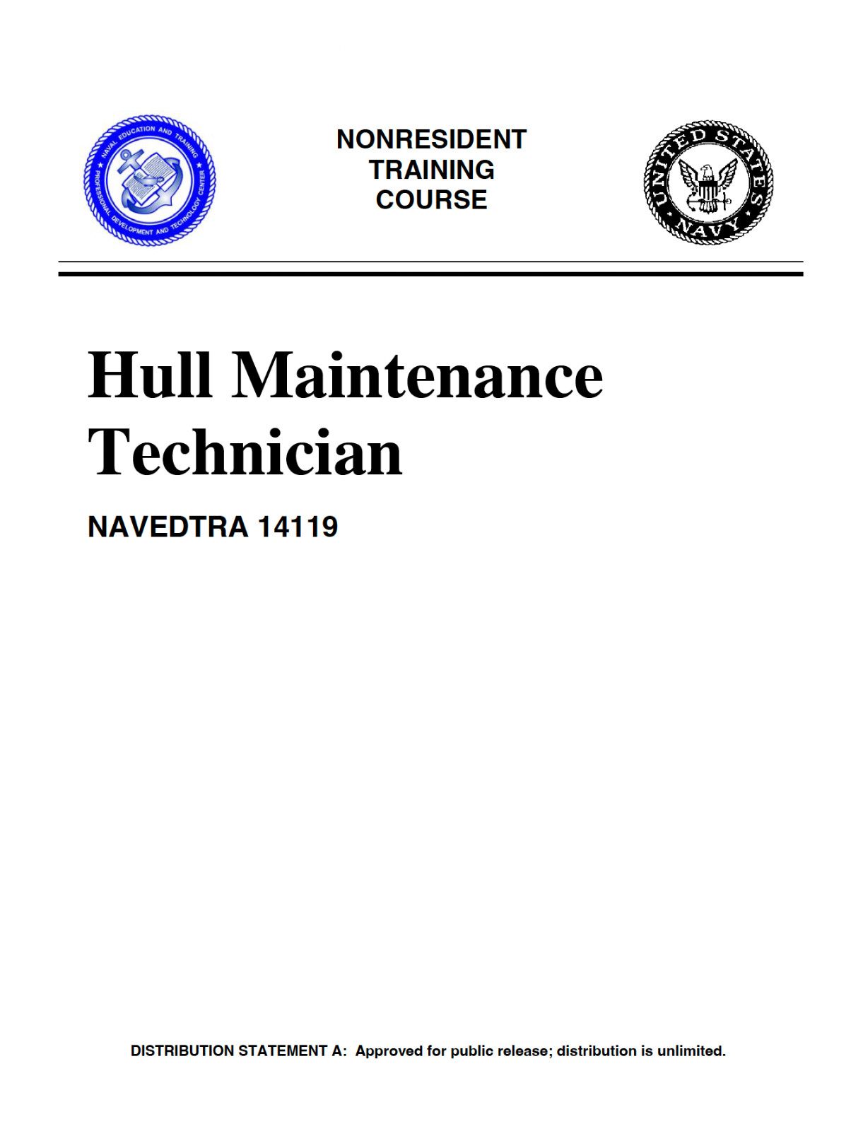 647 page 1995 Hull Maintenance Technician NAVEDTRA 14119 Navy Manual on Data CD