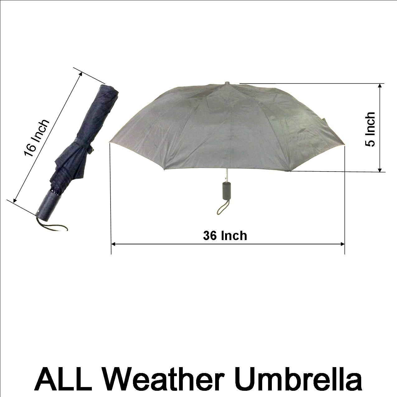 Rain Windproof, Auto Open Close, Compact, All-Weather Umbrella