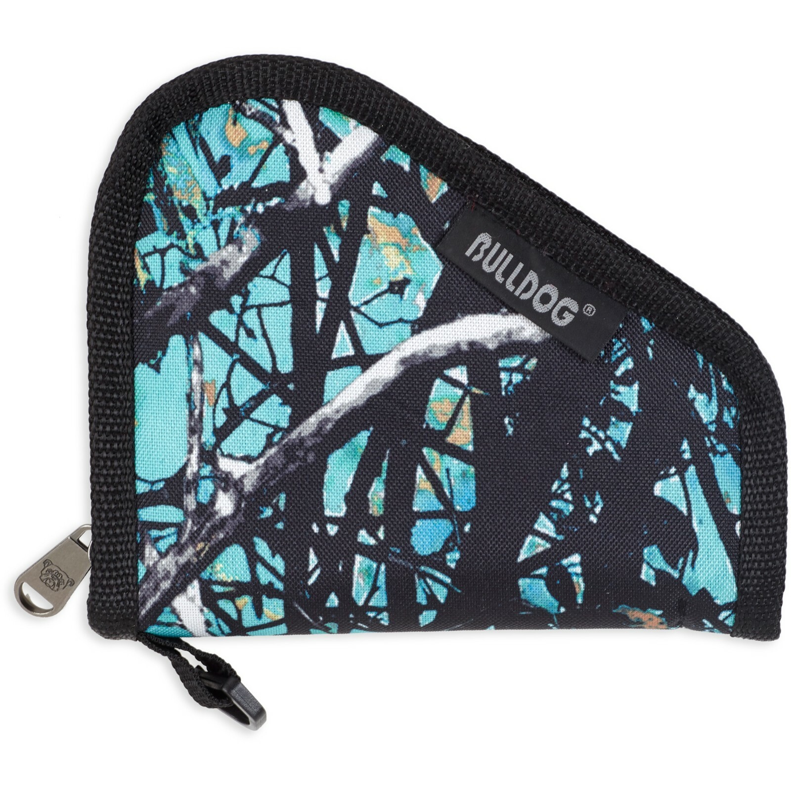 Bulldog Black Serenity Camo Muddy Girl X-Small Nylon Soft Pistol Case XS Blue