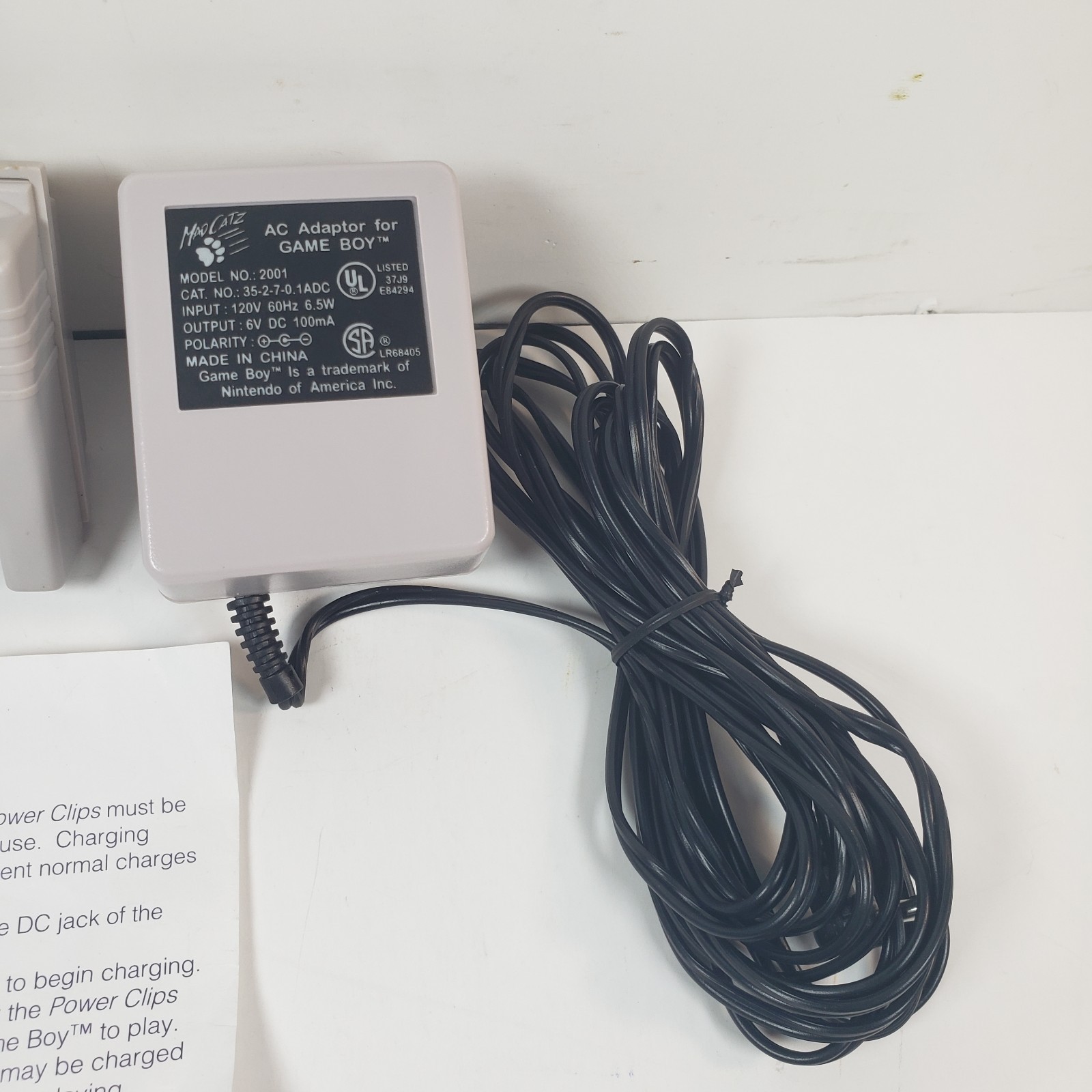 Mad Catz Gameboy Rechargeable Power Clip - E12002 Working Perfectly