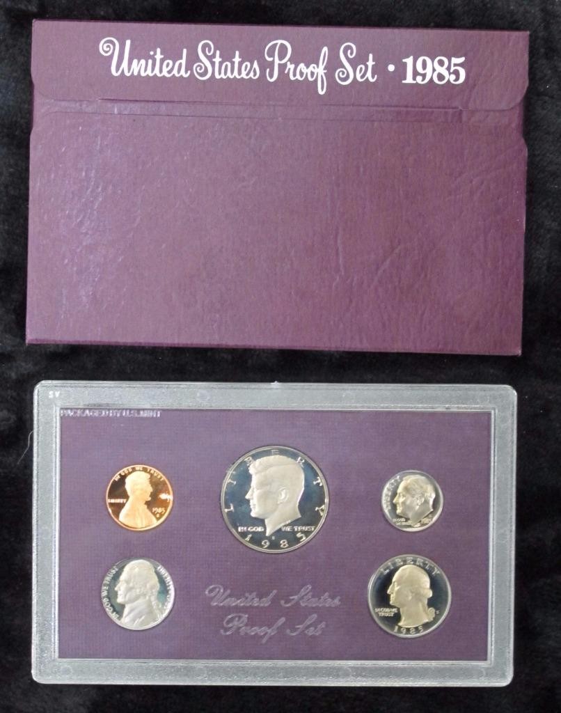 1985-S Proof Set * 5 Coins * Original Box * Great for Birthday Gifts!