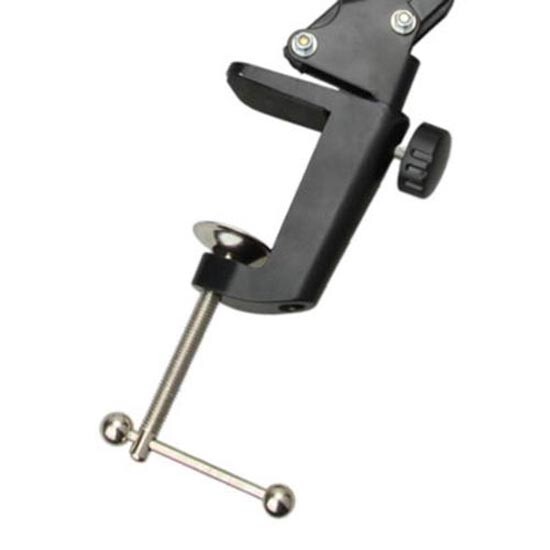 Microphone Mount Holder Adjustable Clamp Arm Stand for Desk Max 4.5cm Diameter