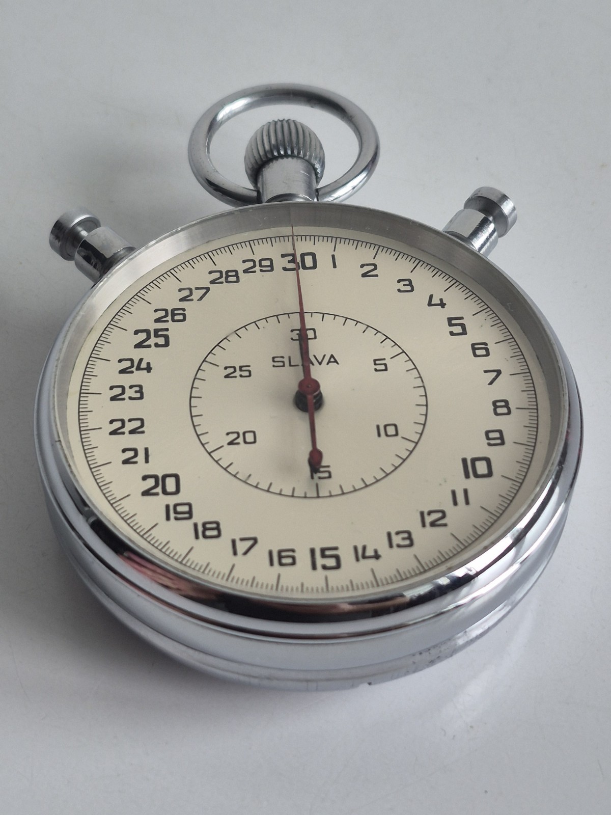 Vintage Soviet SLAVA Stopwatch Chronometer Mechanical (Split Second SDS--pro)