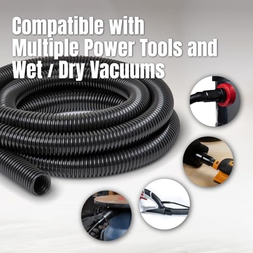70347E 10 Ft. Dust Collection Hose Kit with 5 Fittings Hose Kit w/ 5 Fittings