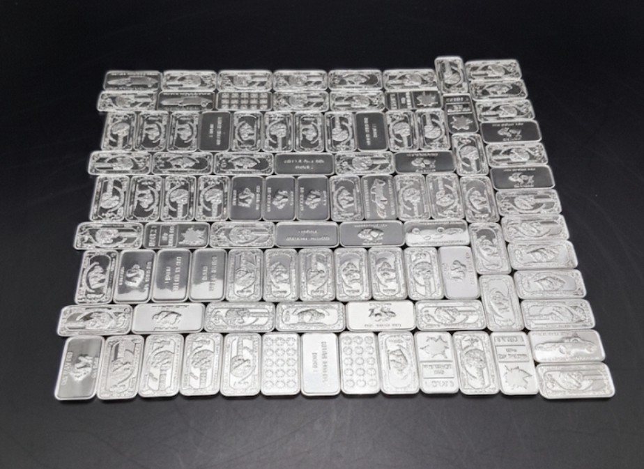(20x) Pure .999 Fine Silver Bars Premium New Bullion Estate Lot Designs