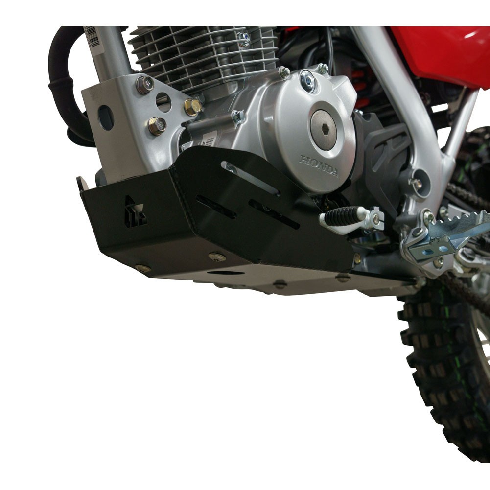 Tusk Aluminum Skid Bash Plate Black Honda CRF125F 2014-2026 & Big Wheel