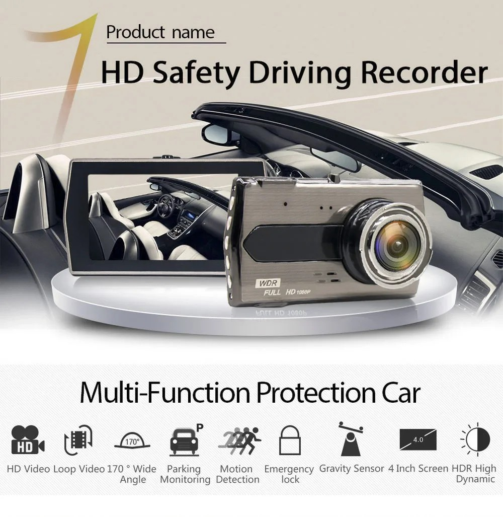 Car Surveillance Wifi Parking Monitor Reverse Camera Crash Recorder Motion Cam