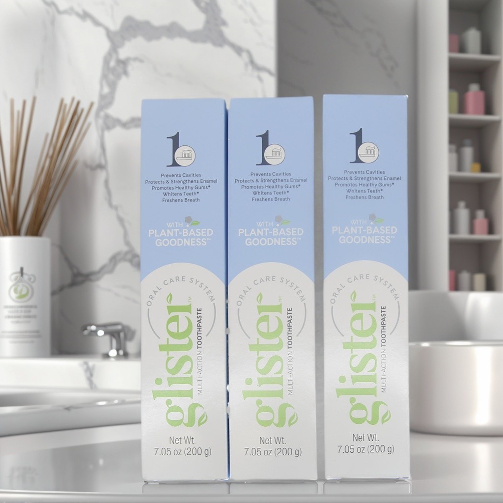 Amway Glister Toothpaste - 3 Tubes - New/Sealed - 200g - Free Ship EXP:04/2028