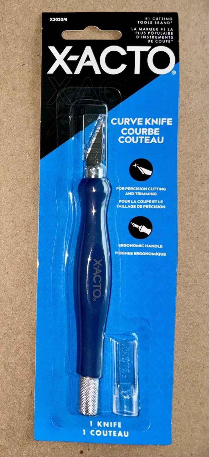 X-ACTO Blue Curve Knife with Cap X3035M Scrapbook Card Making Arts Craft NEW