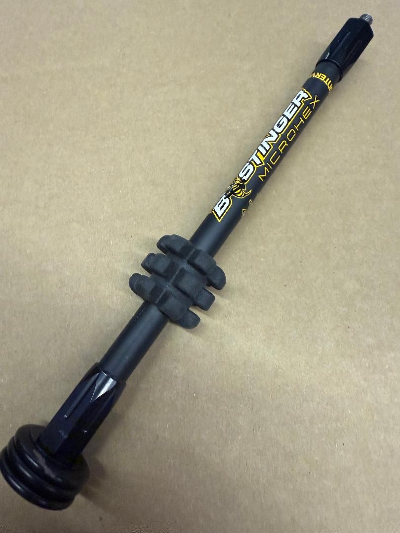 Nice Bee B Stinger MicroHex Stabilizer, Matte Black, 8" Bow Bar Hunting