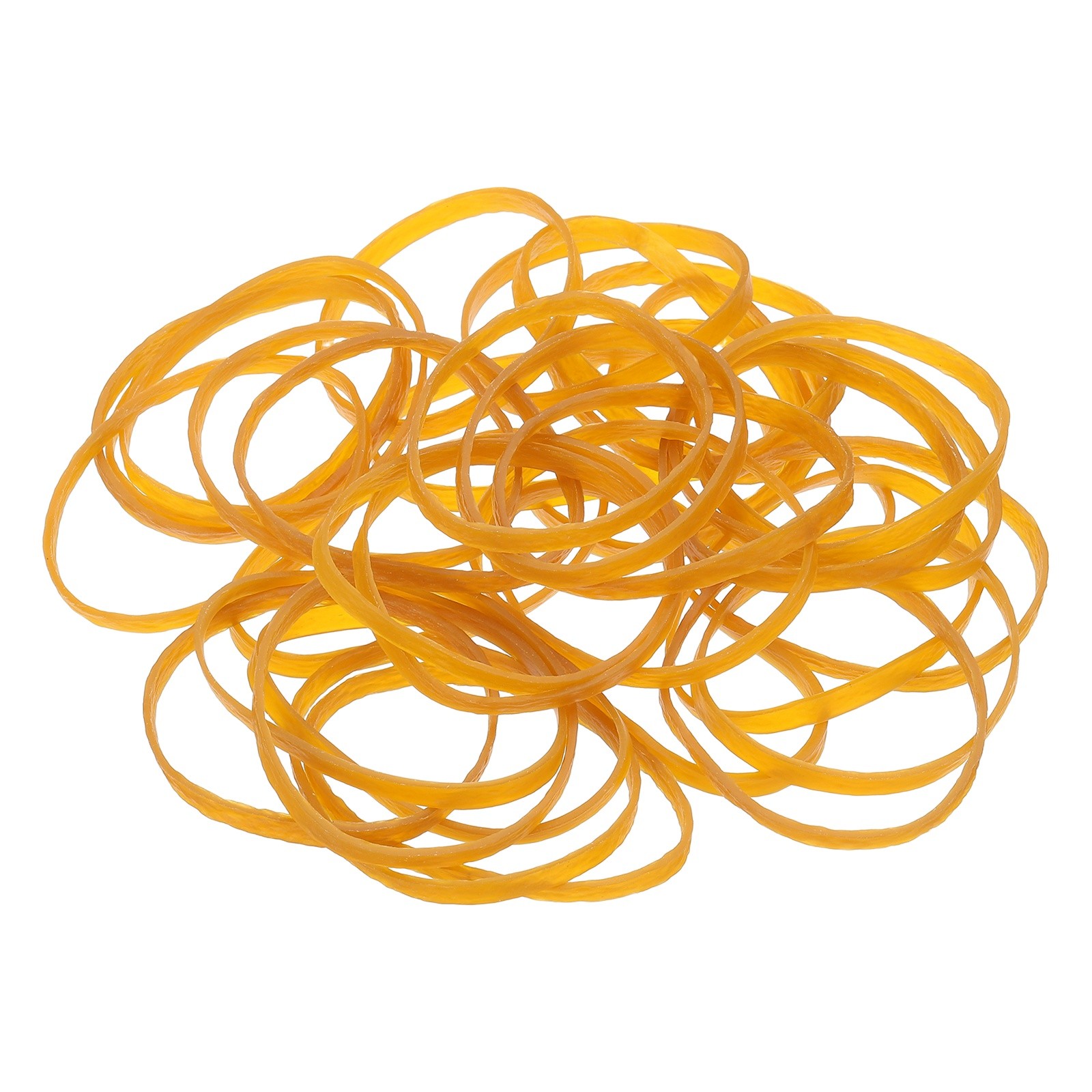 300Pcs Rubber Bands, 3.94x0.2 Inch Elastic Bands for Office Supplies, Yellow